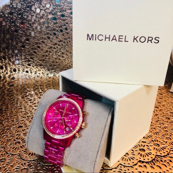 New Michael Kors Ritz Chronograph Pink 